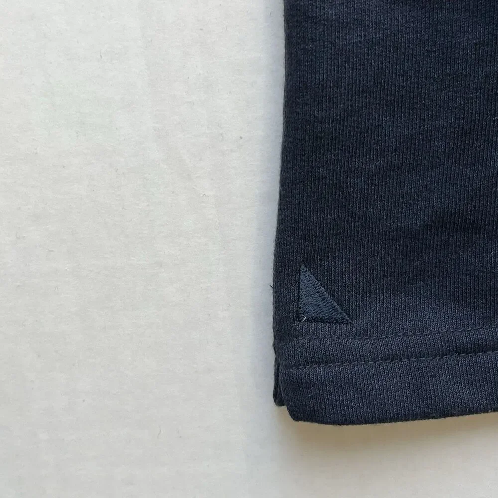UNTUCKIT Parkson 1/4 Snap Fleece Pullover Sweatshirt Navy Pocket & Slits Size L